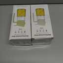 2 x Oil Spray Bottle, 2 in 1 Oil Dispenser and Oil Sprayer, 16 oz Premium Glass Oil Sprayer for Cooking, Food Grade Oil Spray Bottle for Air Fryer, Salad, BBQ (Beige)