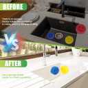 Smile Sponge Sponge Holder and Round Smiley Face Sponge Soap Dispensing Handle, Compatible with Smiley Sponges