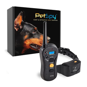 PetSpy Shock Collar for Dogs-Waterproof Dog Shock Collar with Remote Control,Vibration,Electric Shock,Beep-E Collar for Dogs Training,Collar with Remote for 10-140 LBS