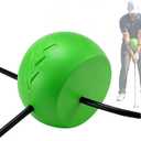 The Connector Golf Training Aid, Golf Swing Trainer Ball for Connected Swing and Arm Position, Helps Improve Posture, Swing Mechanics and Consistency (Green)