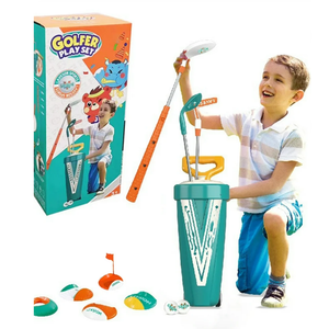 Kids Toddler Golf Set, Upgraded Kids Golf Cart, Unique Metal Golf Club Design, Indoor and Outdoor Golf Toys Sports Gift for Boys and Girls Aged 3-8 Years Old