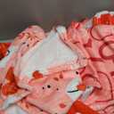 Buryeah 4 Pack Valentine's Day Throw Blankets Romantic Heart Lightweight Soft Warm Cosy Valentine's Day Love Flannel Blanket for Sofa, Bed, Couch, Home Decor(Heart,30 x 40 Inches)