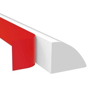 Pack Of 2 Pluden Flexible Quarter Round Molding, Peel and Stick Rubber Quarter Trim, Self-Adhesive Bathtub Trim Molding for Wall Edge Corner, Cabinet Edge, Ceilings Edge, Countertops, 118Inch