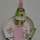 GreenPan Rio Healthy Ceramic Nonstick 8" Frying Pan Skillet and Silicone Spatula Set, Soft Grip Handle, Breaktfast Meal Set, PFAS-Free, Dishwasher Safe, Oven Safe, Pink