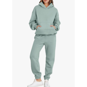 ANRABESS Womens 2 Piece Outfits Lounge Hoodie Oversized Sweatshirt Jogger Sweatpants Y2K Tracksuit Sweatsuit Set Fall Clothes Size Large