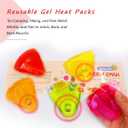 Reusable Pocket Hand Warmers, Reusable Snap Heat Pack, Pouch Gel Hand Warmers Used for Outdoor, Indoor, Working, Studying, Camping, Warm Gifts for Adults or Kids(Set of 5)