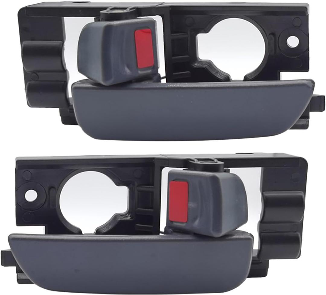 2Pcs Interior Door Handles for Hyundai Accent 2006 2007 2008 2009 2010 2011, Front Left Driver & Right Passenger Side Replaces# 826101E000, 826201E000, Textured Gray