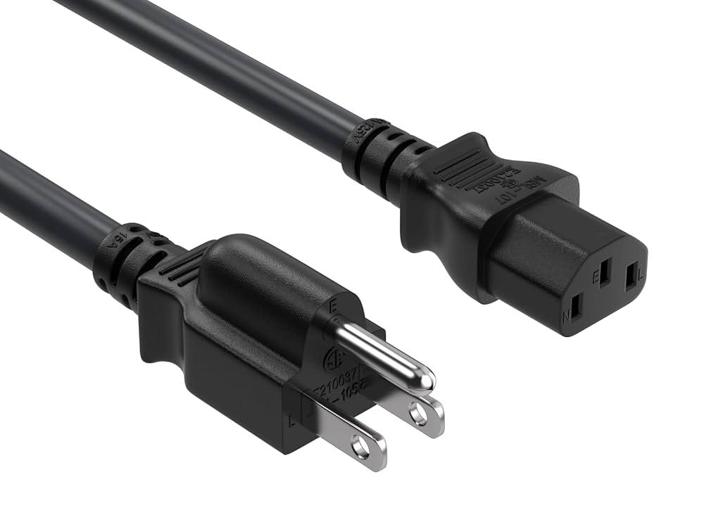 Computer Power Cord - Universal PC. 5ft