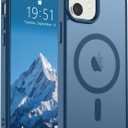 SUPFINE Magnetic for iPhone 12 Case/iPhone 12 Pro Case (Compatible with MagSafe)(Military Grade Drop Protection) Slim Translucent Matte Shockproof with Anti-Fingerprint Phone Case,Deep Blue