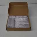 200 Pcs Mini Dessert Cups with Spoons Include 3 oz Square Plastic Appetizer Cups 2.5 oz Slanted Round Parfait Shooter Cup Small Clear Mousse Pudding Cup for Wedding Baby Shower Graduation Party