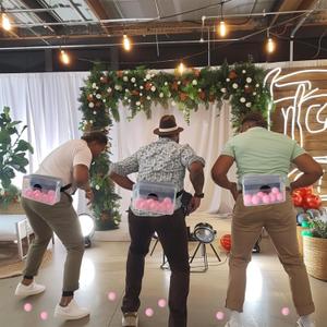 6 Sets Baby Shower Games Funny Bridal Shower Games Activities - Funniest Baby Shower Game Ever, Ice Breakers for Boy or Girl, Ping Pong Twerk Game (Pink)