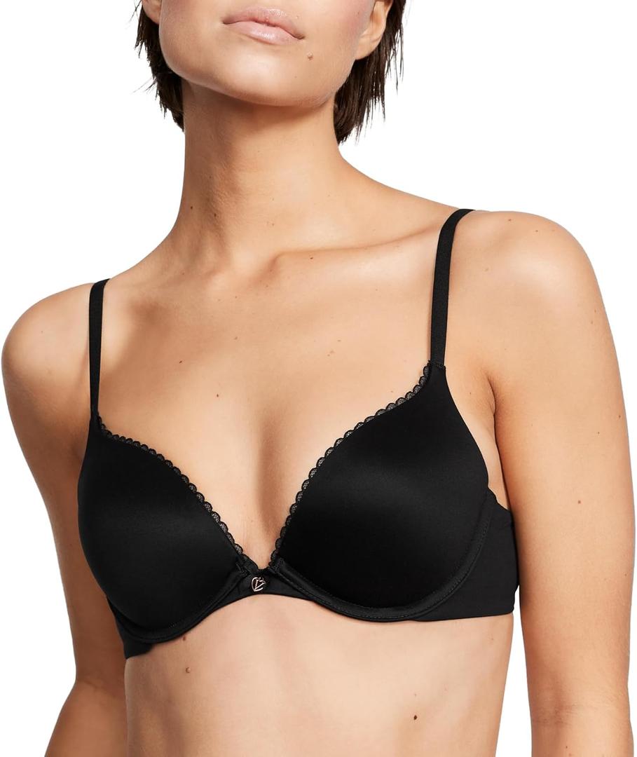Victoria's Secret Women's Body By Victoria Push Up Bra, Bras for Women 38D, Black