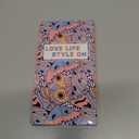 Boaretiu Cute Kawaii for iPhone 13 Pro Case with Stand - Fashion Cool 360° Rotate Ring Holder Kickstand Blue Flower Design for Women Girls Boys Teens Girly for iPhone 13 Pro Phone Case