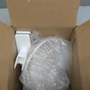 Comfort Zone Portable Clip on Fan with Fully Adjustable Tilt, Electric, 6 inch, Quiet, Indoor, 2 Speed, Mini Desk Fan, Table Fan, Airflow 6.53 ft/sec, Ideal for Home, Bedroom, Dorm & Office, CZ6C (White)