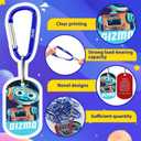 Novabright 50 Pcs VBS 2026 Bible Memory Mission Tags and Carabiners for 25 Kids Galaxy Religious Scripture 2026 Vbs Labels for Vacation Bible School Church Sunday School Prizes Supplies