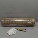 VEVOR Hardware Cloth 24 in x 50 ft, 1/2 in 19 Gauge Galvanized Wire Mesh Roll, Weather-Resistant Vinyl Coated Chicken Wire Fencing, Heavy Duty Welded Garden Plant Fencing for Rabbit Cage Snake Fence
