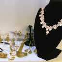 Black Velvet Jewelry Necklace Bust Display Stand - 9 Inch Organizer for Retail Store and Home Use