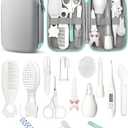 Baby Healthcare and Grooming Kit, Safety Newborn Nursery Baby Care Kit, with Hair Brush Comb, Nail Clipper, Thermometer, Pacifier Clip, Baby Registry Search, Baby Girl Boy Newborn Essentials