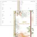 2026 Running Journal, Runner's Day-by-Day Log 2026, 12 Months Running Log for Tracking Your Daily Runs, Races, Goals and Achievements, Rose Leaf