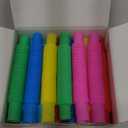 JOYIN 18 Pack Pop Tubes, Sensory Toys (Small) Fidget Toys Party Favors - 9 Colors, Creativity Learning & Fun for Toddler Kids - Perfect for Easter Goodie Bags, Classroom School Reward
