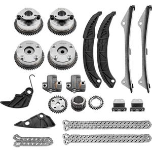 20PCS Timing Chain Kit with VVT Sprocket Compatible with Hyundai Santa Fe 2007-2012 Genesis 2011 Kia Sedona 2011-2014 Sorento 2012-2013 3.3L 3.5L 3.8L