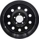 Black 15x6 Trailer Rim Wheel 5 Lug Holes On 4.5 5x4.5 15 inch 15 X 5 x 4.5 Bolt Circle Steel Equipment Trailer Rim Wheel