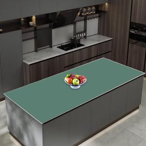 47.3''x23.6''(120cmx60cm) Extra Large Silicone Mat for Kitchen Counter, Heat Resistant Countertop Protector, Non-Slip Waterproof Kitchen Island Mat, Easy to Clean, Green