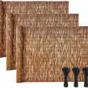 VEVOR Natural Reed Fencing, 4 ft x 16.4 ft, 3 Pack Decorative Natural Reed Fencing Roll, Decorative Fence for Backyard Divider, Privacy Screen Panel Curtain for Balcony Patio Garden Backyard Outdoor