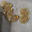 runquiz Edison Incandescent Light Bulbs 60 Watt, G25(G80) Vintage Light Large Bulb, 5-Pack Globe Bulbs 2100K Warm White, E26 Medium Base Dimmable, 240 Lumens Filament, Vanity Light Bulbs for Bathroom