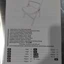 Amazon Basics Sturdy Foldable Plastic Chair, Portable, 350-Pound Capacity, White, 6-Pack