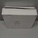 WDF 175Pcs Christmas Plates and Napkins Disposable Dinnerware Set for 25 Guests, White Blue Plates with Silverware, White Snowflake Cups and Festive Holiday Napkins Perfect for Christmas Winter