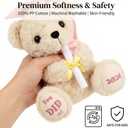 Pink Graduation Bear 2026 with Gold-Stamped Gift Box, 8 Inch Cute Graduation Stuffed Animal for Girls, Soft You DID It Teddy Bear with Pink Cap & Diploma, Class of 2026 Gift for Her