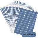 540pcs Multi-Use Removable Labels, Waterproof Blank Label Stickers for Water Bottles, Home Storage and School Daycare Name Tag (Blue)