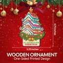 7 x NewEleven Book Lovers Gifts - Cute Present, Book Lover Gifts for Women, Men, Reader - Book Ornaments for Christmas Tree from Friend, Family - Christmas Orrnament