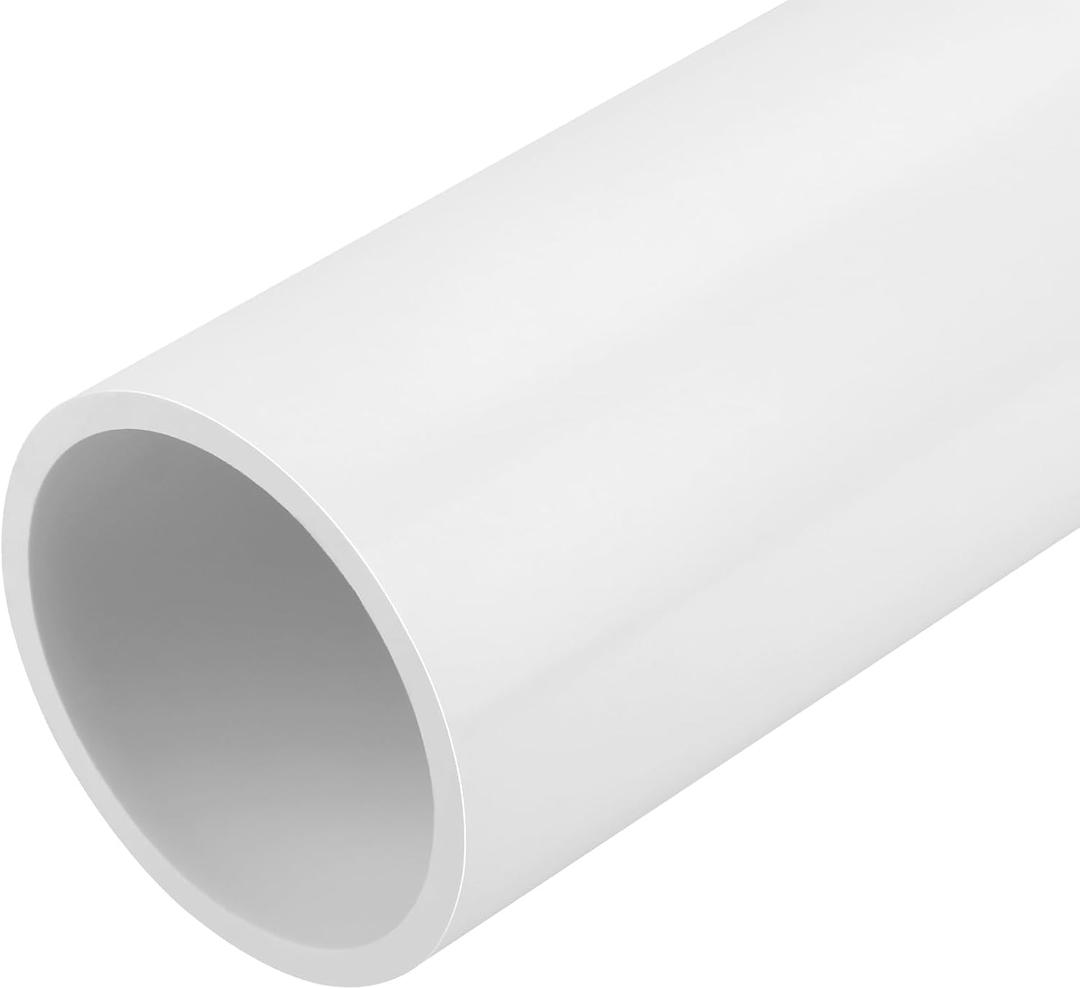 3 Inch PVC Pipe 17" Long White Sch40 Industrial PVC Pipes for Home DIY, Greenhouse, Garden, Farm, Workshop, Furniture Grade(3" x 17"L)