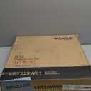 VASAGLE LILEA Collection - Side Table with Charging Station, Round End Table with Fabric Basket, Nightstand with USB Ports, for Living Room, Bedroom, Modern, Matte White and Camel Brown ULET228W01