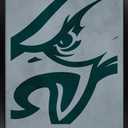 Trends International NFL Philadelphia Eagles - Logo 25 Wall Poster, 34L x 22.4W, Black Framed Version