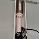 Automatic Curling Iron, 1 Inch with 3 Temps Rotating Curling Iron, 2-Way Rotation Hair Curler, Ionic, Ceramic Coating, Anti-Scald & Tangle, Auto Shut-Off for Hair Styling (Pink)