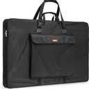 Nicpro Art Portfolio Bag 24 x 36 Inches Waterproof Nylon Artist Carrying Bag Soft Sided with Shoulder Strap, Storage Case for Artwork Sketch Drawing Canvas Photography Poster Solar Panel