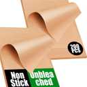 200 PCS Unbleached Parchment Paper Sheets for Baking 12x16 Inches, Non-Stick and Non-Toxic Pre-cut Parchment Sheets for Oven, Cooking, Grilling, Air Fryer and Steaming - Fit for Half Sheet Pans (Brown)