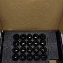 20PCS 1.4 inch 1/2-20 Closed End Bulge Acorn Black Lug Nuts - Cone Seat - 19mm Hex Lug Nut for Bronco Mustang Cherokee Liberty Ranger Exlporer YJ TJ KJ KK ZJ WJ WK XK MJ XJ Aftermarket Wheels