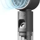 Valo Portable Rechargeable Fan - Mini Cooling Fan for Travel, USB Desk Personal Fan with 100 Speeds, Water Cooling Technology, 50ml Tank, Quiet Operation, 2,000 mAh Battery - Titanium Gray