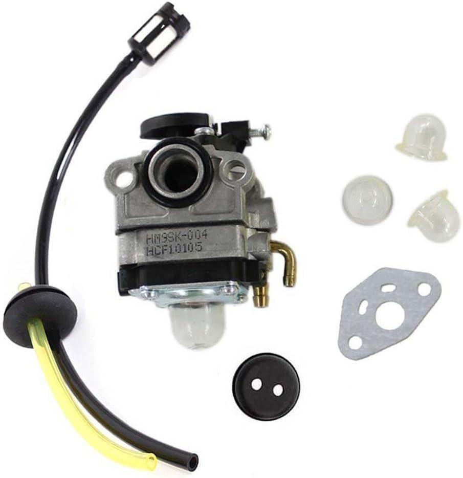 HURI Carburetor with Gasket Primer Bulb Fuel Line Kit for Yardman Y26SS Y26CO YM26SS YM26BC YM26CO YM26CS Trimmers