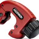Mini Copper Pipe Cutter 1/8"-1-1/8" Tubing Cutter Tool  HVAC & Plumbing Tube Cutter for Copper, Aluminum, Brass  Close Quarters Pipe Cutting Tool  Heavy Duty Steel Blade  HCPRO