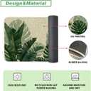 Baccessor Monstera Spring Kitchen Mats Set of 2, Banana Green Leaf Kitchen Rugs Low-Profile Non-Slip Absorbent Floor Mat 17x29 and 17x47 Inch Home Seasonal Decoration