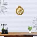 Mighty Hanuman Brass Wall Hanging, Use for Home Decor, Puja Room, Car Deshboard, Gift (5 Inch Height) (Hanuman Plaque)