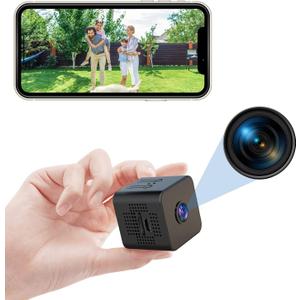 DUHPLL 1080P Hidden Cameras - Indoor Camer - Nanny Camera - WiFi Wireless Cam - Home Camer for Pet/ Baby - with Night Vision - HD Surveillance Cam-SD Card Storage APP Control