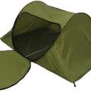 Portable Camping Tent with Double Door Design, Folding Mosquito Net Shelter with Storage Bag, Army Green