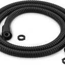 Shower Hose 59-Inch Extra Long Shower Hose-Replacement-PVC Encapsulated Stainless Steel Core,Rust-Resistant &No Teflon Tape Needed,Flexible&Kink-Resistant for Handheld Shower Heads Pets,RV Black