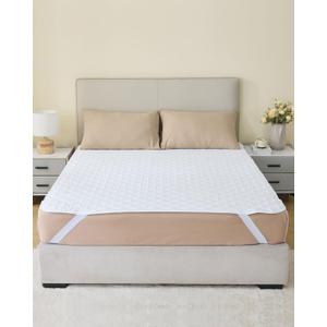 KANECH Washable Incontinence Bed Pads with Straps King Size 76"x80" Heavy Absorbency Waterproof Mattress Protector for Adults, Elderly, Kids 5-Layer Reusable Underpad